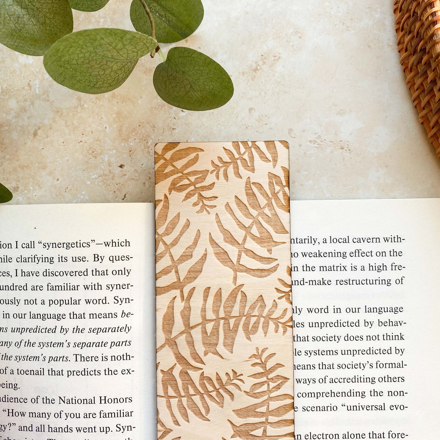 Fern Wooden Bookmark