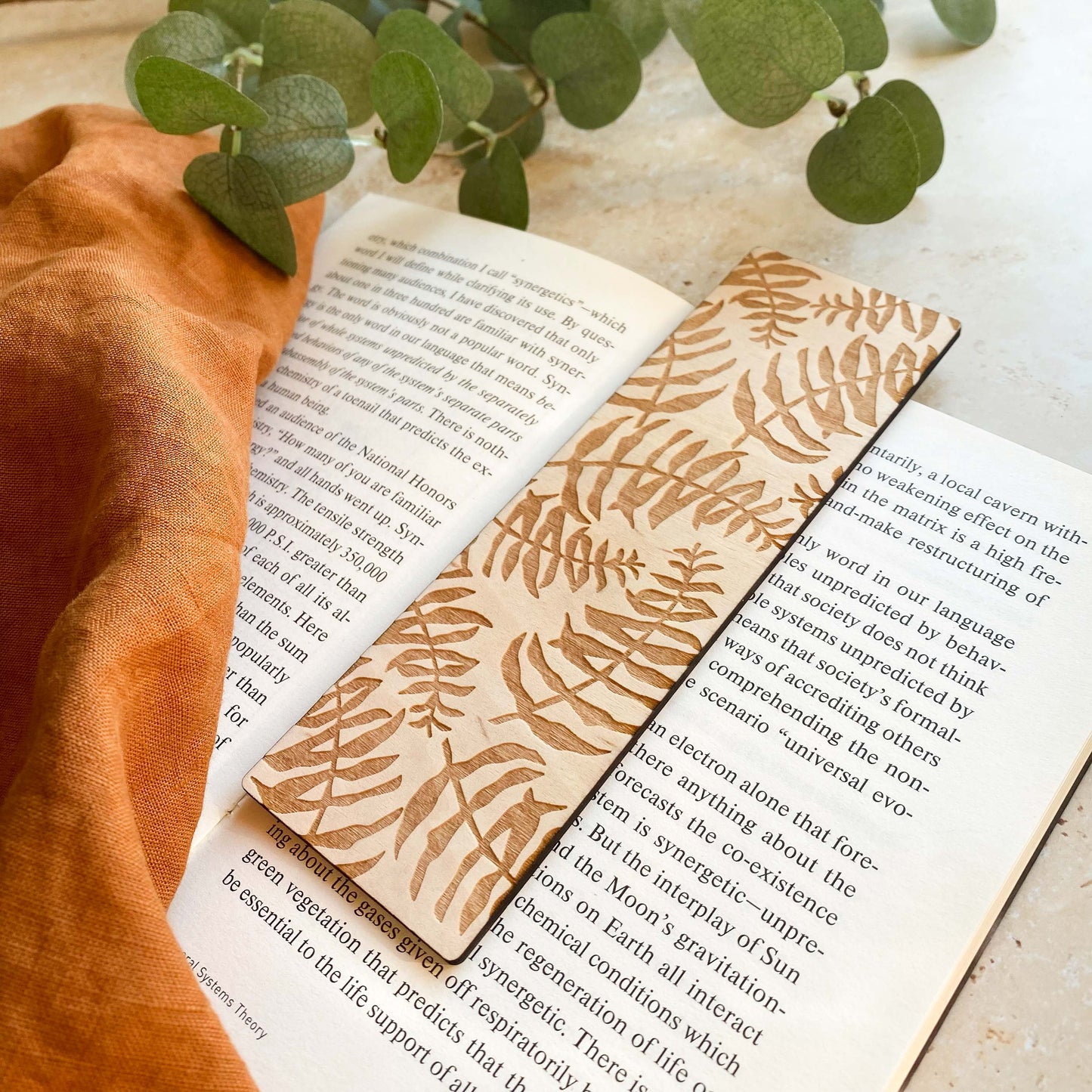 Fern Wooden Bookmark