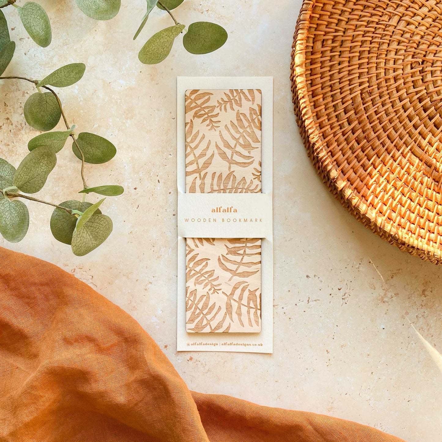 Fern Wooden Bookmark