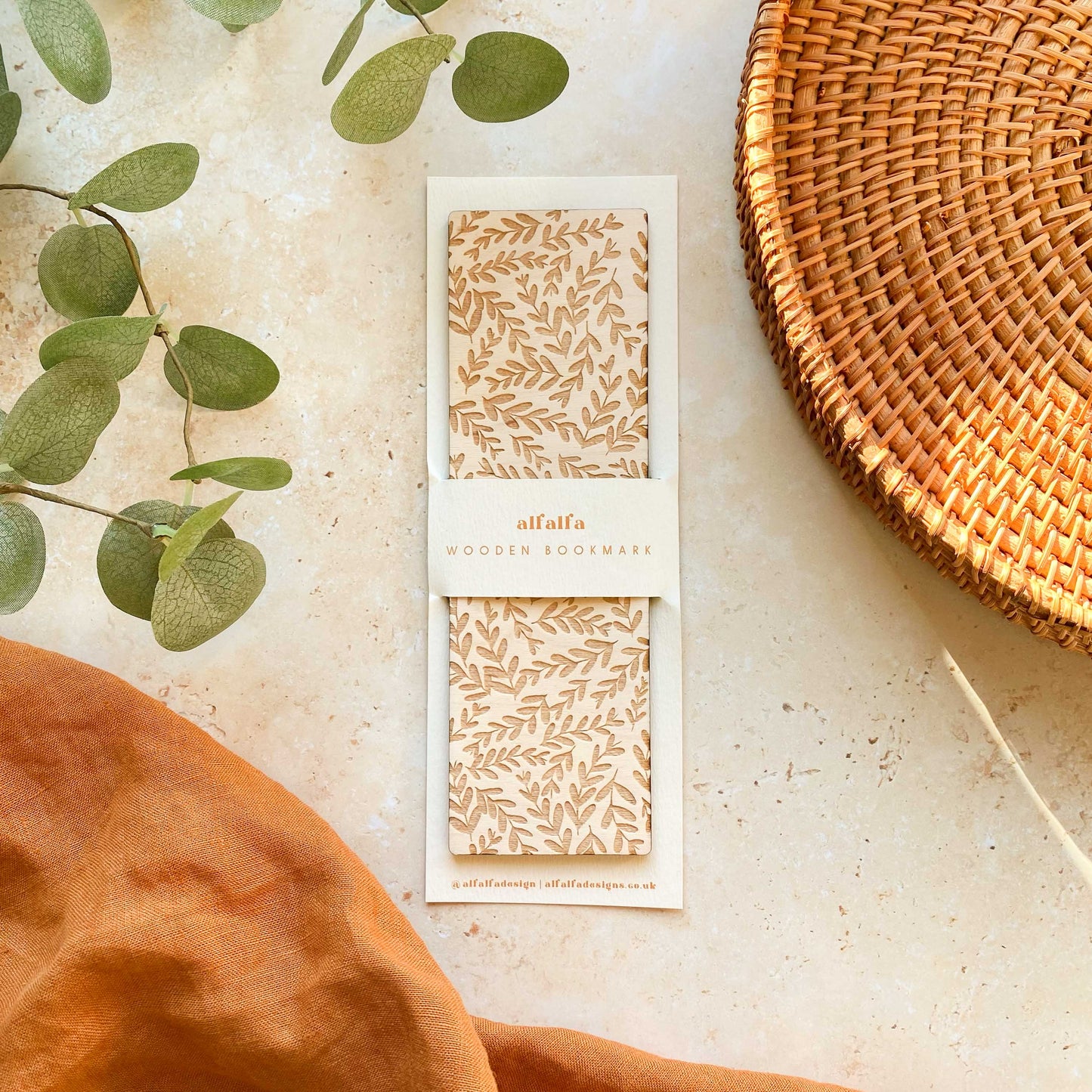 Foliage Wooden Bookmark