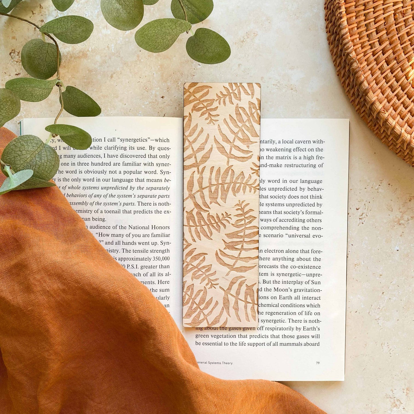 Fern Wooden Bookmark