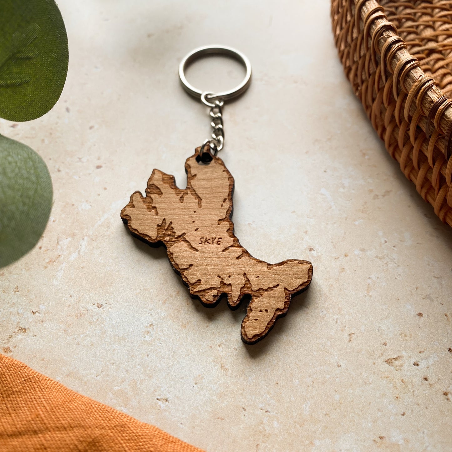 Isle of Skye Wooden Keyring