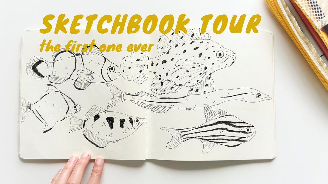 Sketchbook Tour - Embracing Imperfection within my Artistic Journey