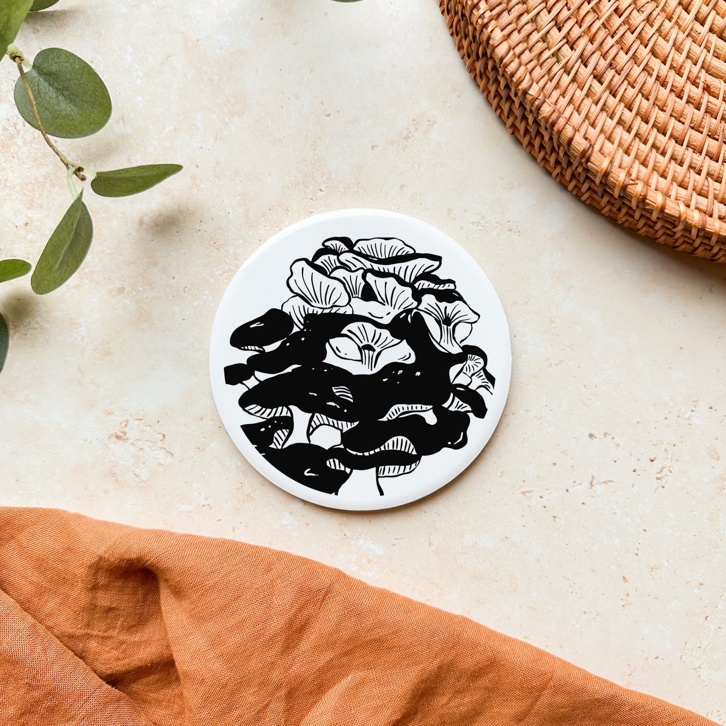 Mushroom Ceramic Coaster