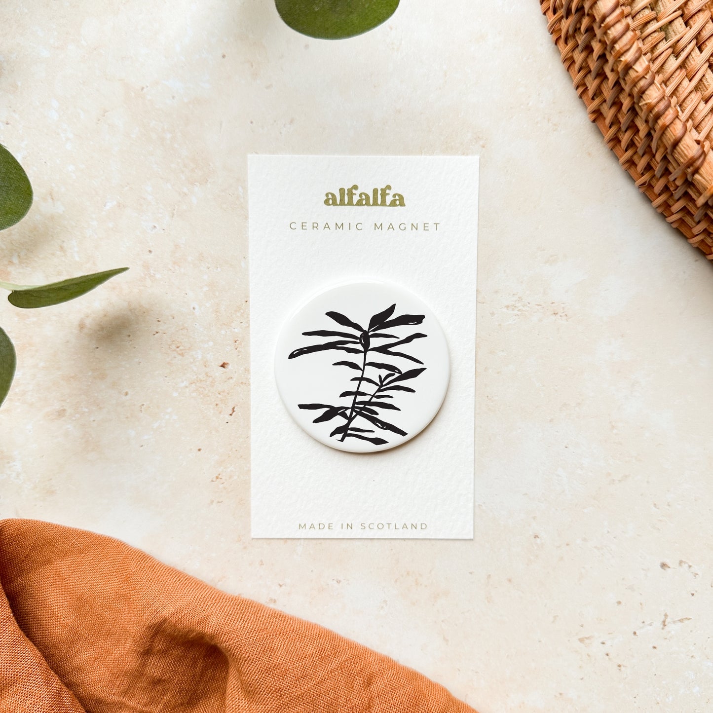 Botanical Ceramic Magnet