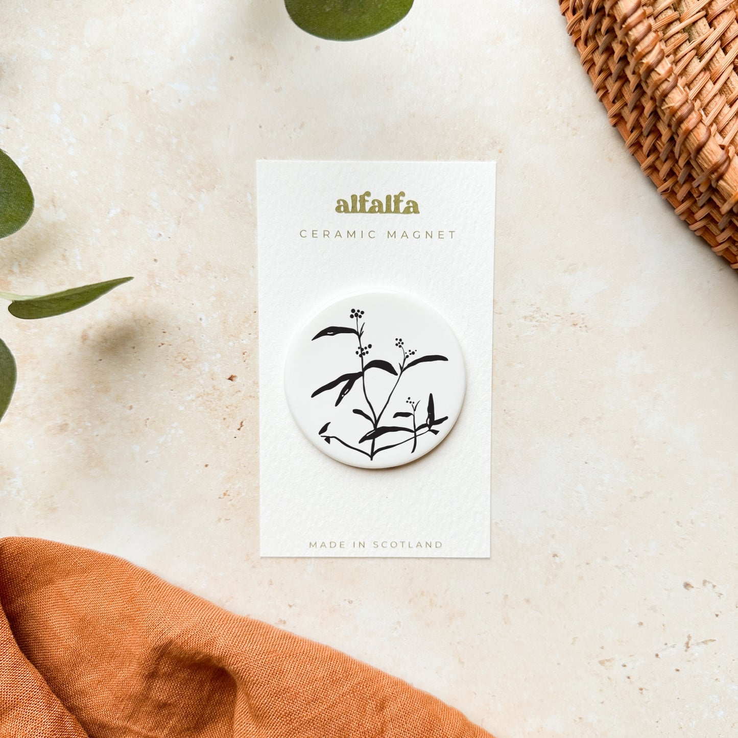 Botanical Ceramic Magnet