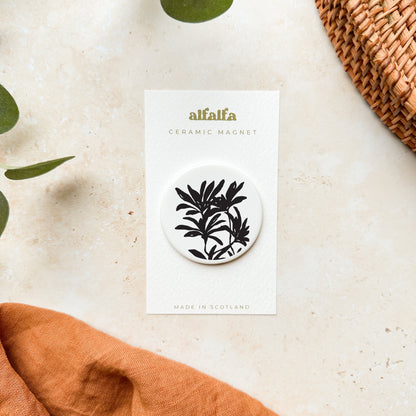 Botanical Ceramic Magnet