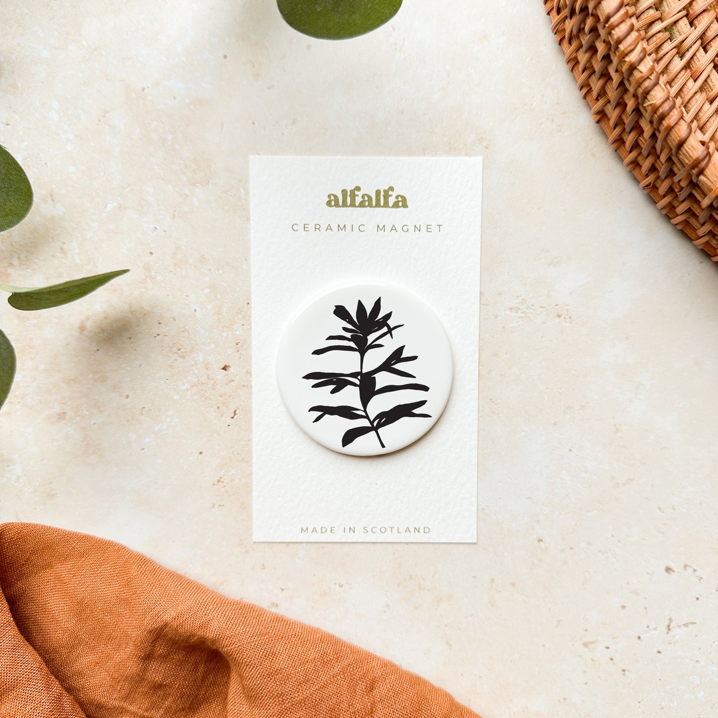 Botanical Ceramic Magnet