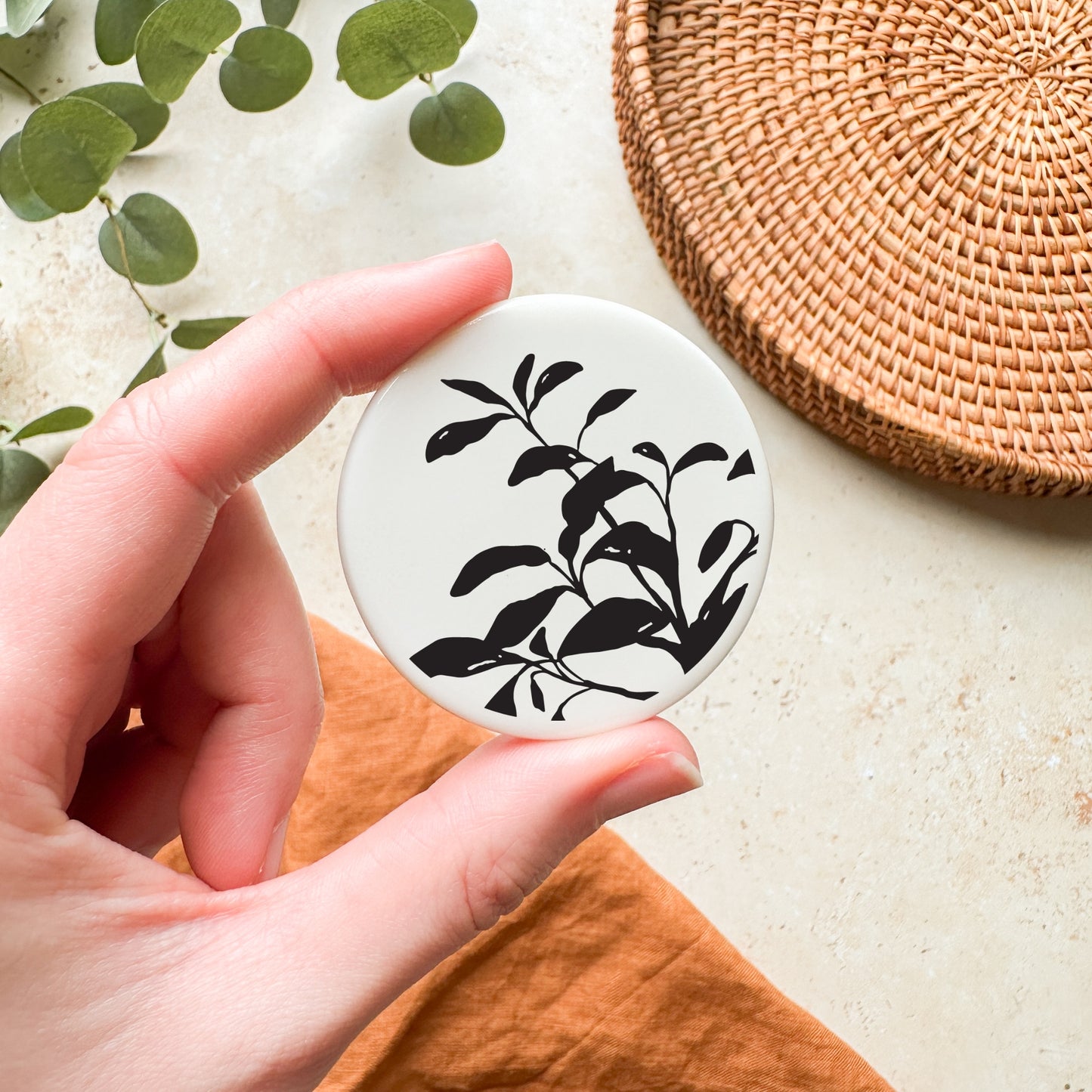 Botanical Ceramic Magnet