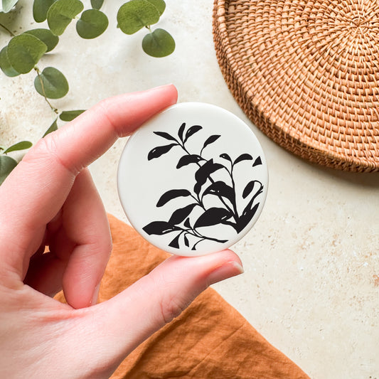 Botanical Ceramic Magnet