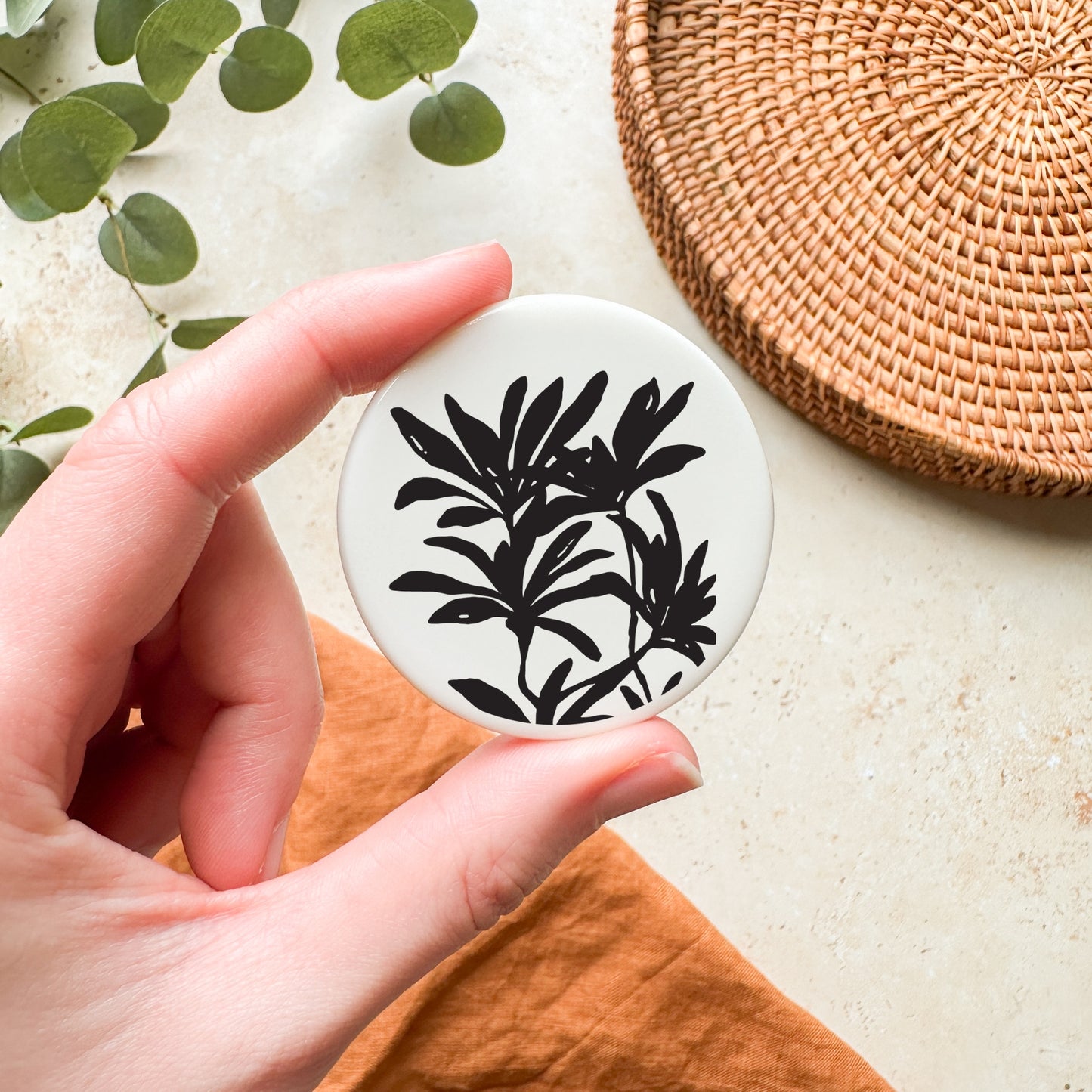 Botanical Ceramic Magnet