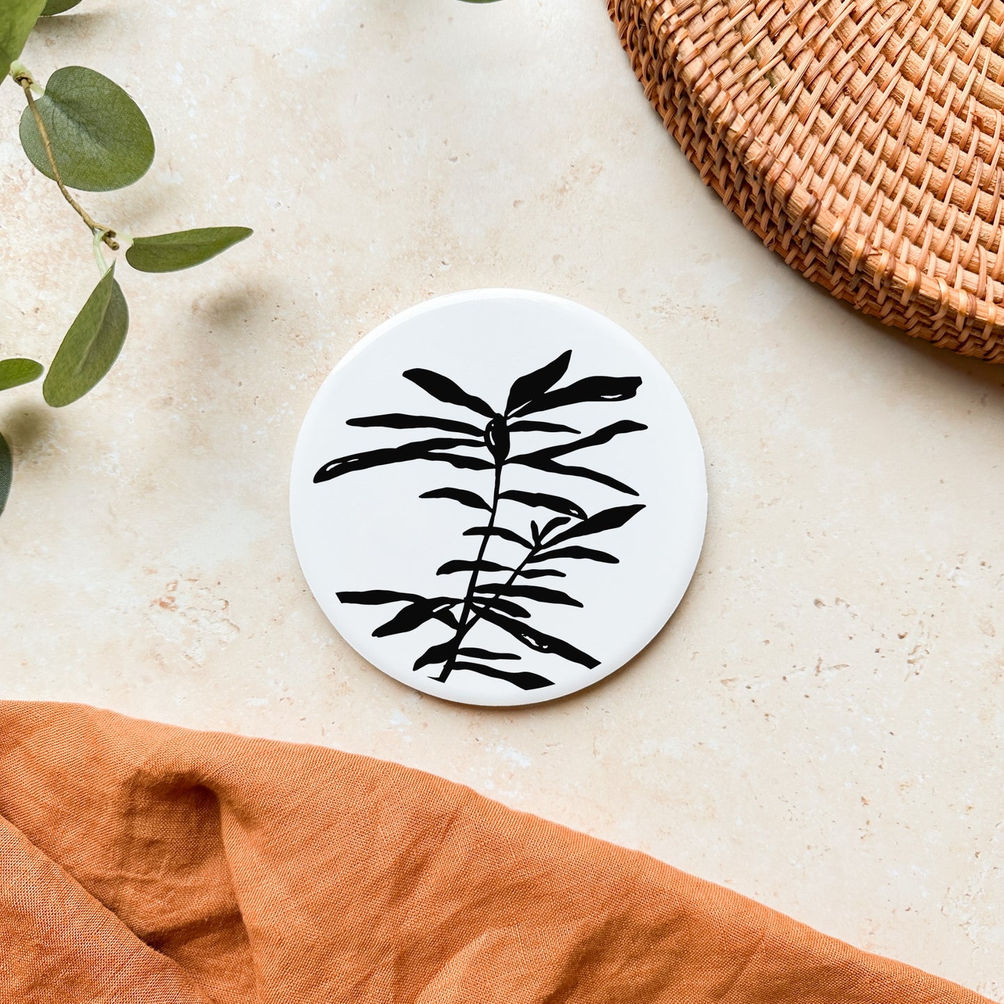 Botanical Ceramic Coaster
