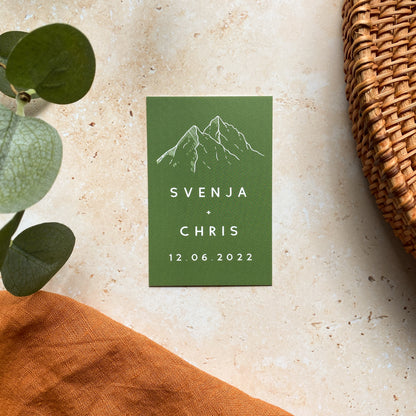 Mountain Mini Save the Date Cards