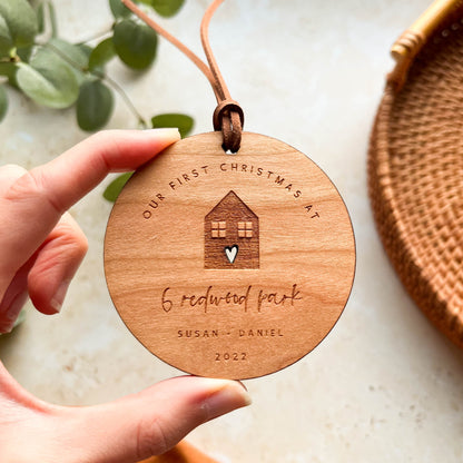 First Home Wooden Bauble