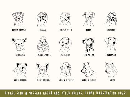 Personalised Dog Breed Ceramic Christmas Bauble