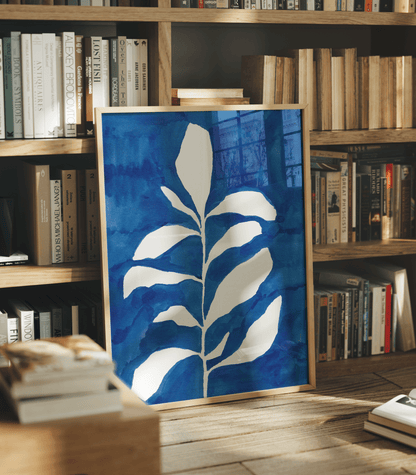 Blue Botanical Fine Art Poster