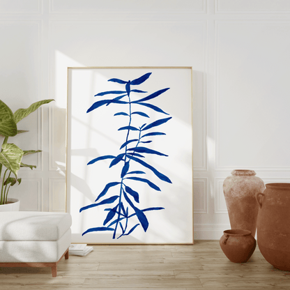 Blue Botanical Fine Art Print