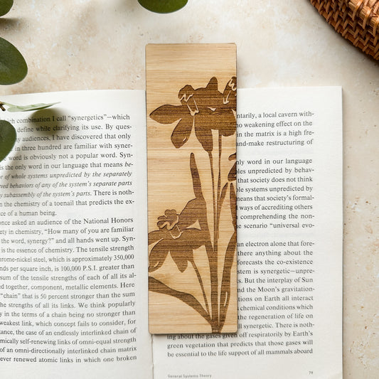 Daffodil Wooden Bookmark
