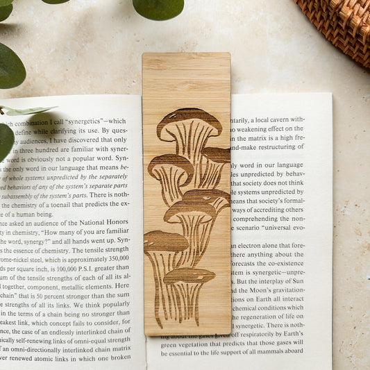 Mushroom Wooden Bookmark