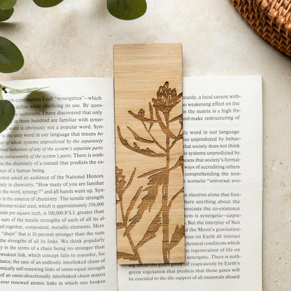 Thistle Wooden Bookmark