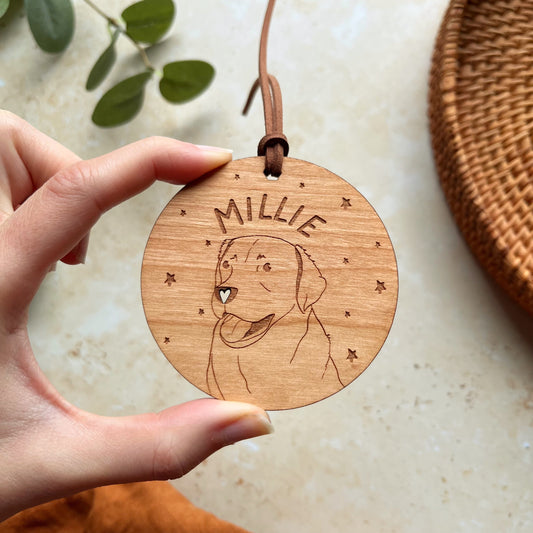 Labrador Wooden Christmas Bauble