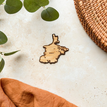 Isle of Barra Wooden Magnet