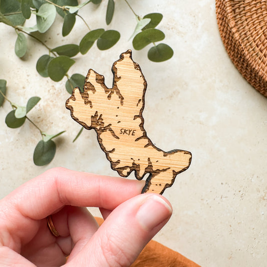 Isle of Skye Wooden Magnet