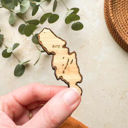 Isle of Bute Wooden Magnet