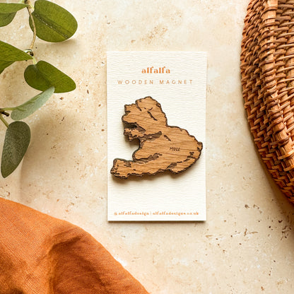 Isle of Mull Wooden Magnet