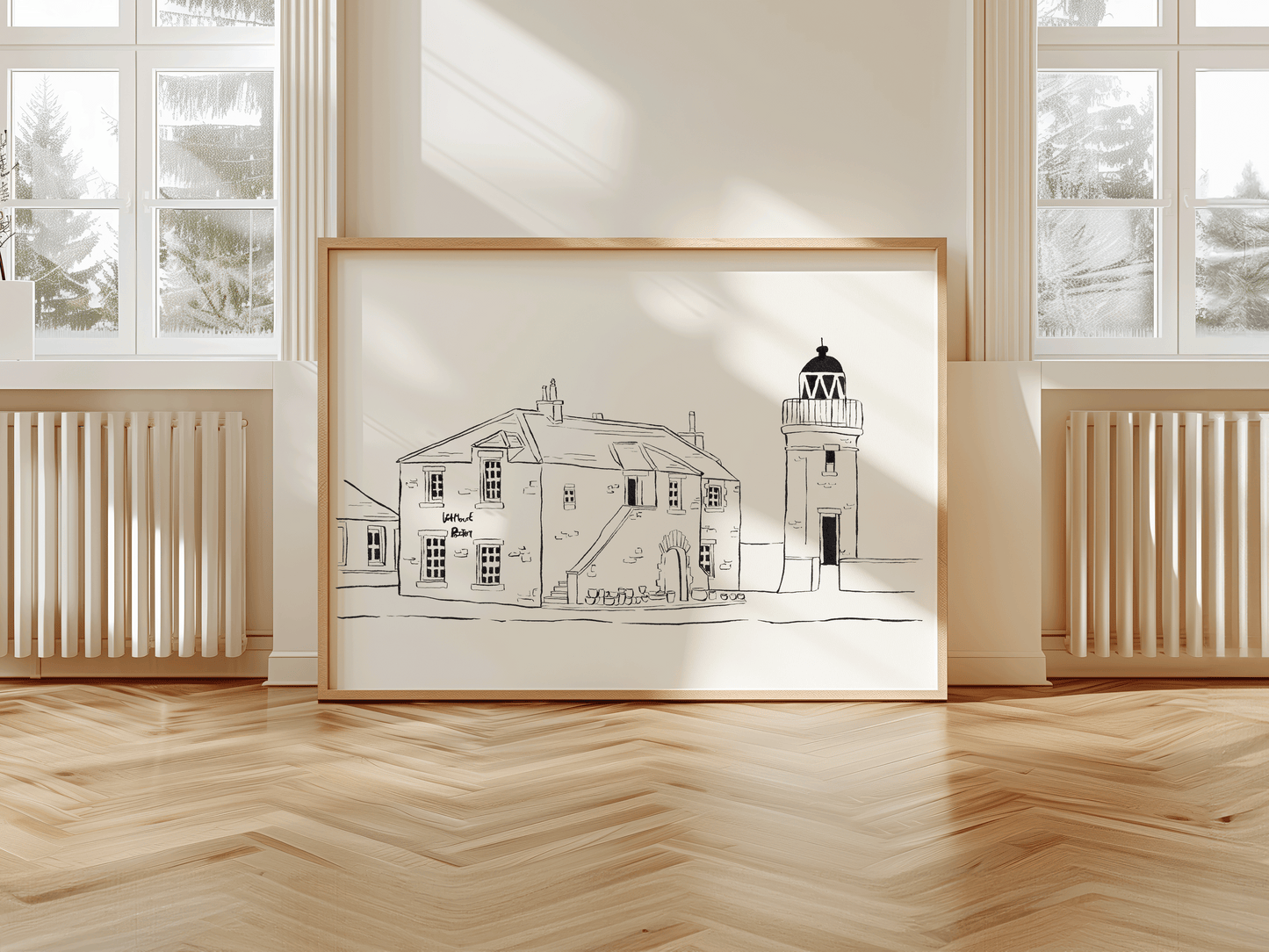 Lighthouse Pottery Portpatrick Art Print