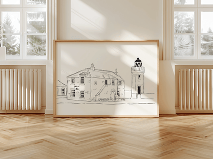 Lighthouse Pottery Portpatrick Art Print