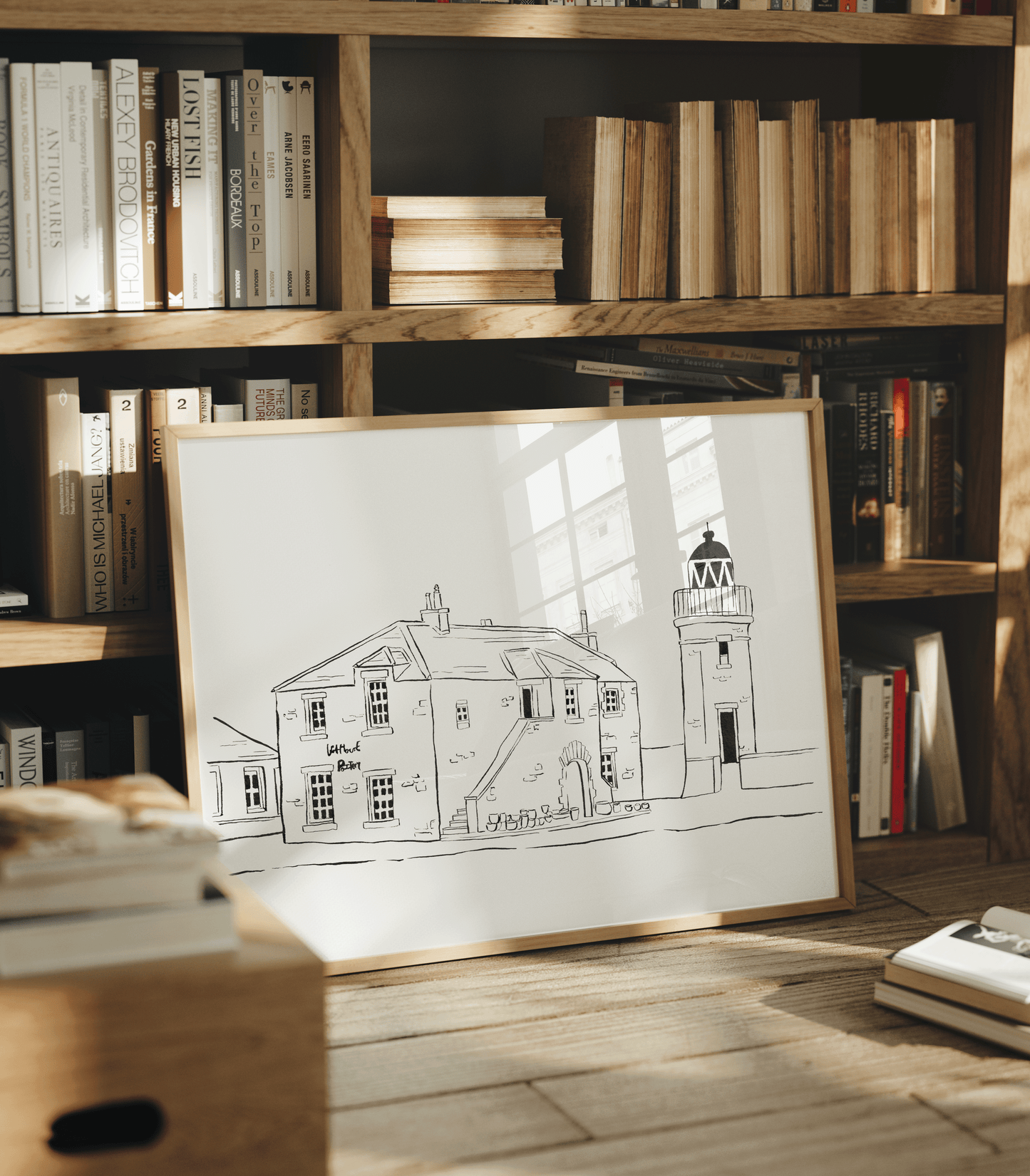 Lighthouse Pottery Portpatrick Art Print