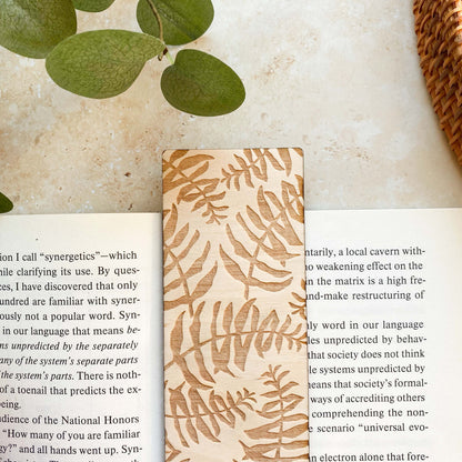 Fern Wooden Bookmark