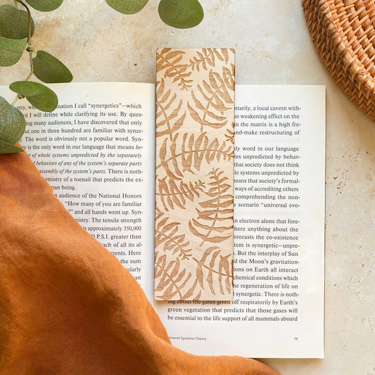 Fern Wooden Bookmark