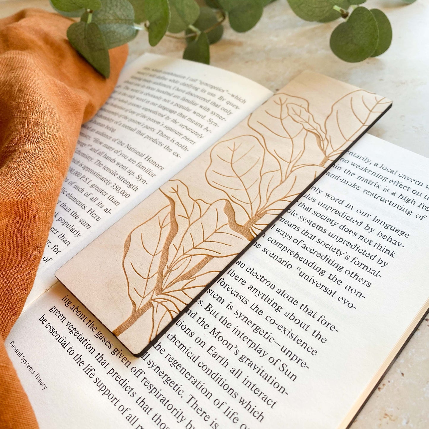 Ficus Wooden Bookmark