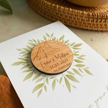 Mountain Save The Date Magnet