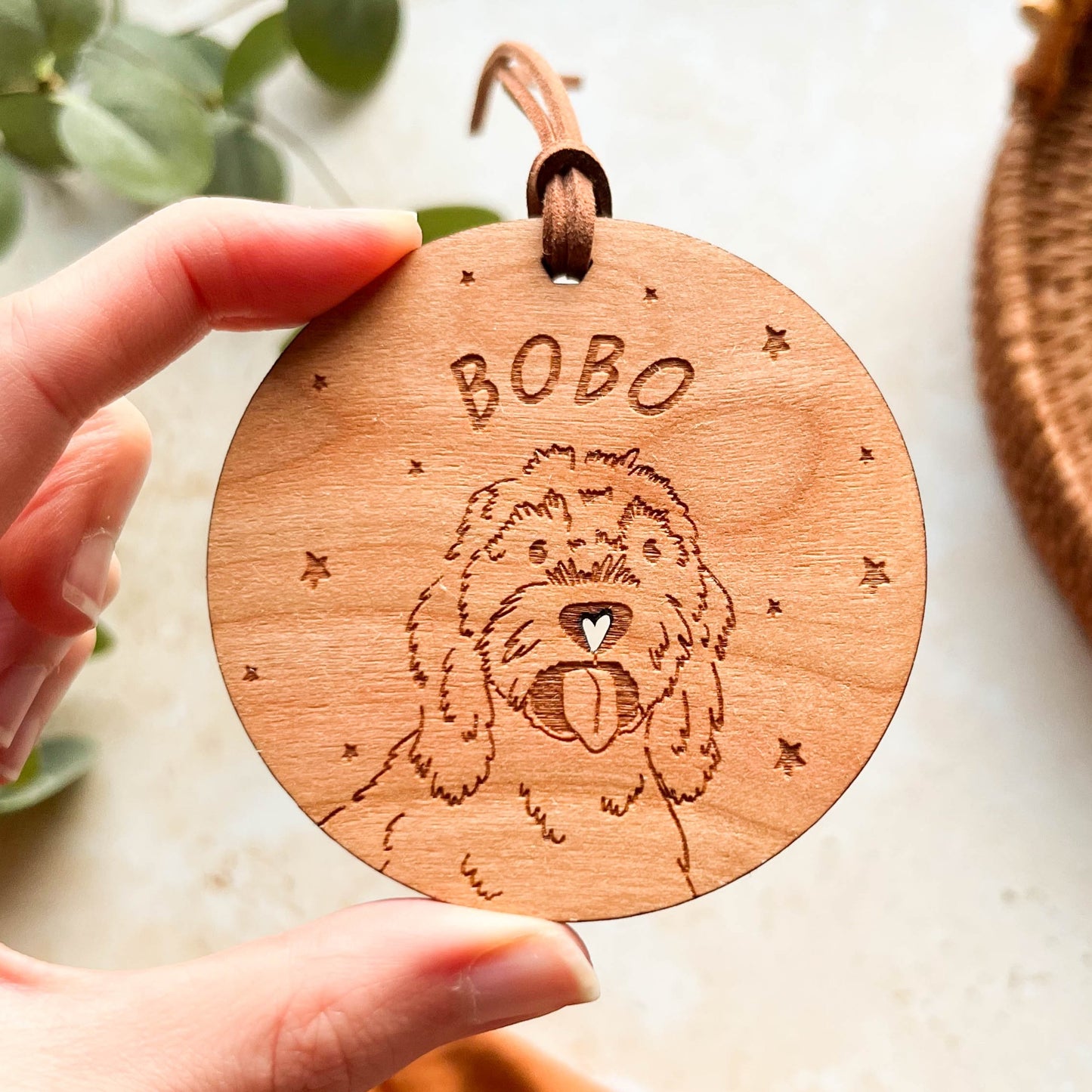 Cockapoo Wooden Christmas Bauble