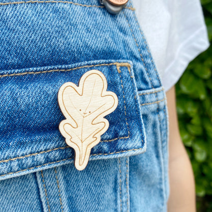 Leaf Wooden Pin