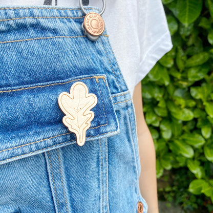 Leaf Wooden Pin