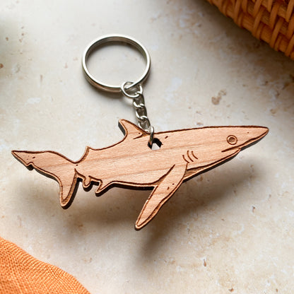 Shark Wooden Keyring