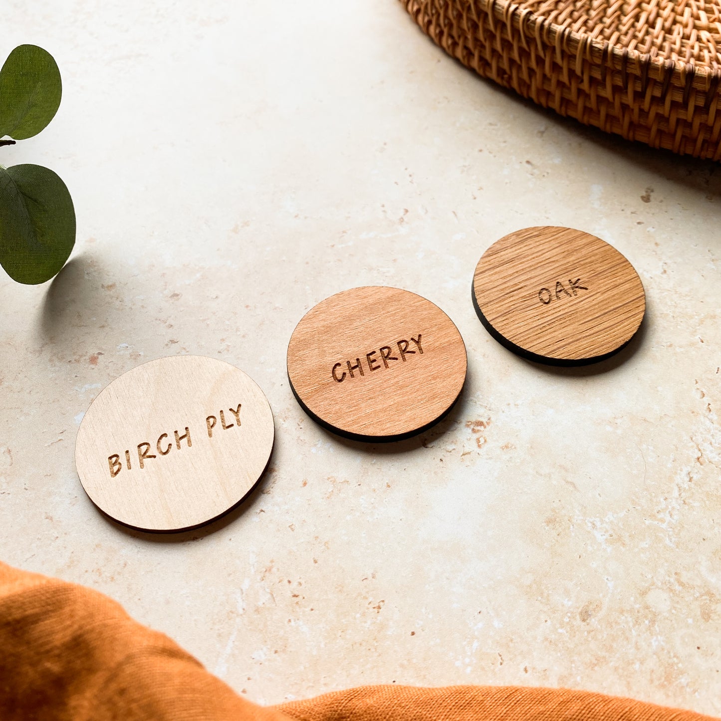 Round Wooden Something You Want Gift Tags