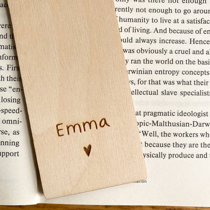 Ernest Hemingway Quote Wooden Bookmark