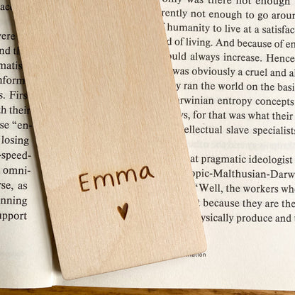 Fern Wooden Bookmark